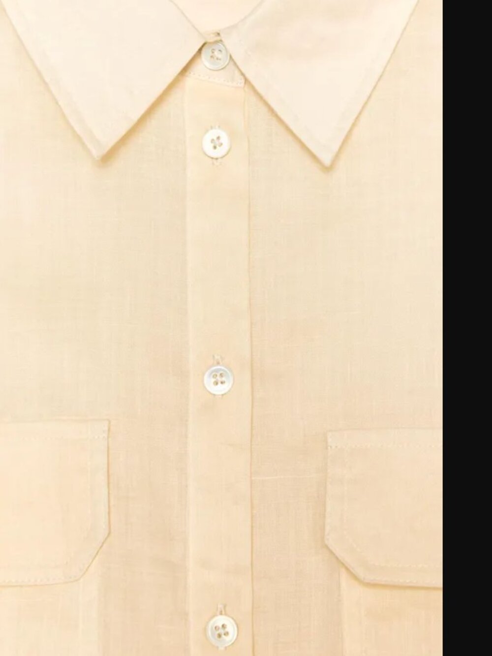 Zara ZW Collection Women Ecru 100% Ramie Shirt Size S NWOT - Picture 6 of 8
